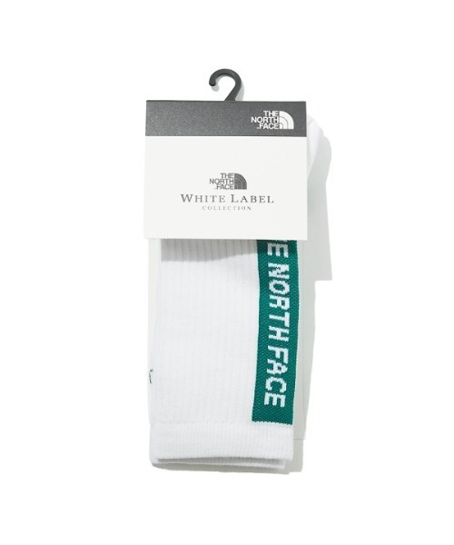 THE NORTH FACE（ザノースフェイス）の「【THE NORTH FACE(ザ・ノースフェイス)】ロゴ ラインソックス BIG LOGO MID SOCKS（ソックス/靴下・メンズ・ホワイト/ブラック・M/L）」の5枚目の写真