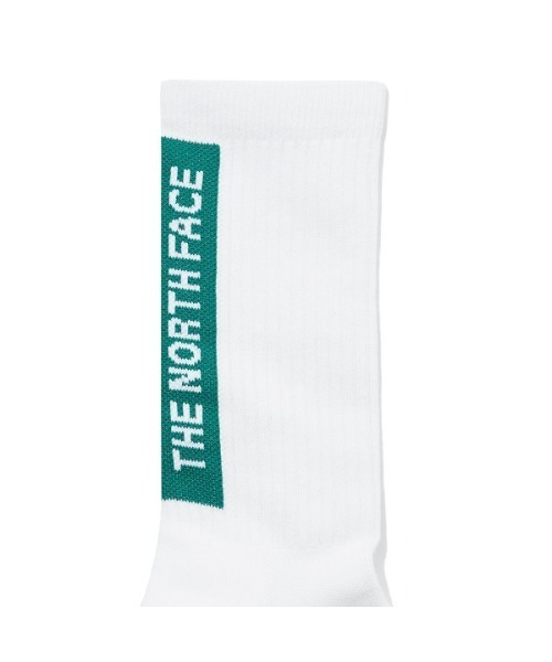 THE NORTH FACE（ザノースフェイス）の「【THE NORTH FACE(ザ・ノースフェイス)】ロゴ ラインソックス BIG LOGO MID SOCKS（ソックス/靴下・メンズ・ホワイト/ブラック・M/L）」の6枚目の写真