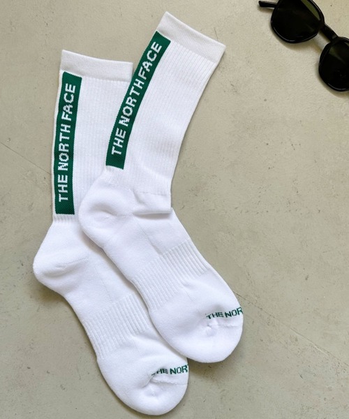 THE NORTH FACE（ザノースフェイス）の「【THE NORTH FACE(ザ・ノースフェイス)】ロゴ ラインソックス BIG LOGO MID SOCKS（ソックス/靴下・メンズ・ホワイト/ブラック・M/L）」の15枚目の写真