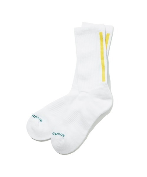 THE NORTH FACE（ザノースフェイス）の「【THE NORTH FACE(ザ・ノースフェイス)】ロゴ ラインソックス BIG LOGO MID SOCKS（ソックス/靴下・メンズ・ホワイト/ブラック・M/L）」の8枚目の写真