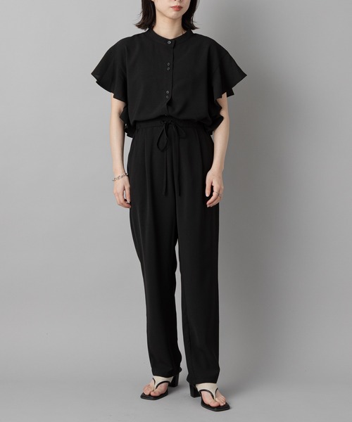 CIAOPANIC(チャオパニック)の「【SCENE by ciaopanic/シーン バイ チャオパニック】リネンライクブラウス+イージーパンツセットアップ/セットアイテム/WEB・一部店舗限定(セットアップ・レディース・ブラック/ベージュ・FREE)」の14枚目の写真