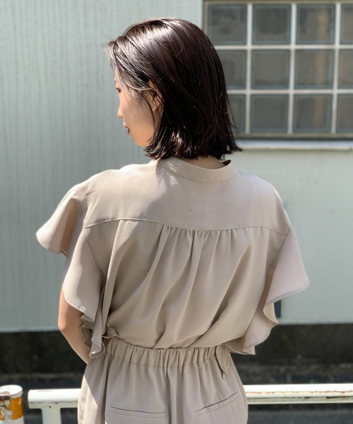 CIAOPANIC(チャオパニック)の「【SCENE by ciaopanic/シーン バイ チャオパニック】リネンライクブラウス+イージーパンツセットアップ/セットアイテム/WEB・一部店舗限定(セットアップ・レディース・ブラック/ベージュ・FREE)」の18枚目の写真