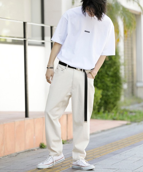 ADMIX/ATELIER SAB MEN(アドミックスアトリエサブメン)の「生成り カツラギ コットン ワイド バギーパンツ(デニムパンツ・メンズ・キナリ/ホワイト系その他・48/46/50)」の18枚目の写真