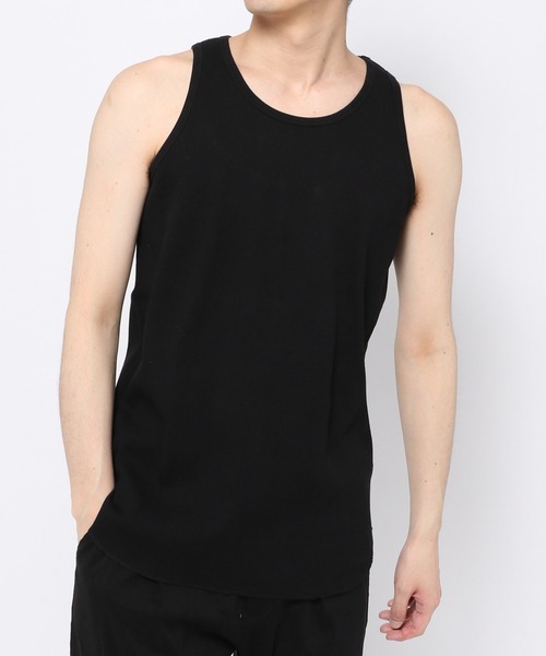 niko and...（ニコアンド）の「ラウンドヘムワッフルタンクトップ（タンクトップ・メンズ・オフホワイト/グレー/ブラック・MEDIUM/LARGE）」の8枚目の写真