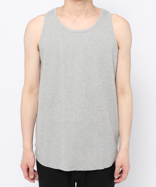 niko and...（ニコアンド）の「ラウンドヘムワッフルタンクトップ（タンクトップ・メンズ・オフホワイト/グレー/ブラック・MEDIUM/LARGE）」の14枚目の写真