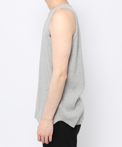 niko and...（ニコアンド）の「ラウンドヘムワッフルタンクトップ（タンクトップ・メンズ・オフホワイト/グレー/ブラック・MEDIUM/LARGE）」の17枚目の写真