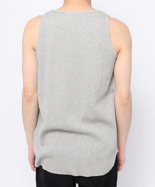 niko and...（ニコアンド）の「ラウンドヘムワッフルタンクトップ（タンクトップ・メンズ・オフホワイト/グレー/ブラック・MEDIUM/LARGE）」の16枚目の写真