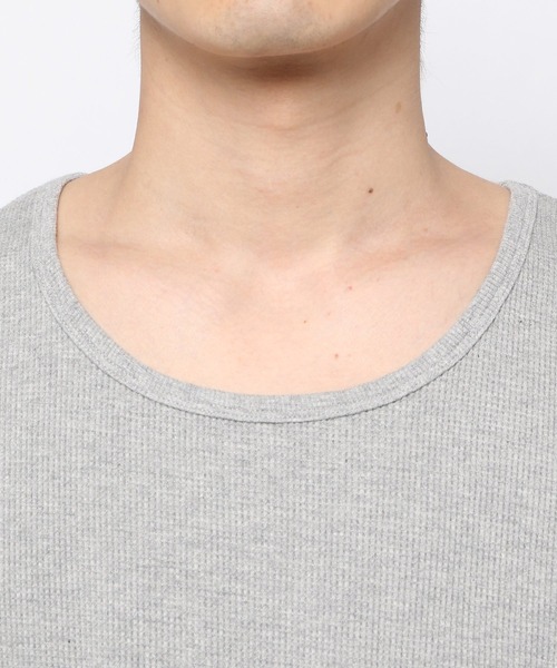 niko and...（ニコアンド）の「ラウンドヘムワッフルタンクトップ（タンクトップ・メンズ・オフホワイト/グレー/ブラック・MEDIUM/LARGE）」の13枚目の写真