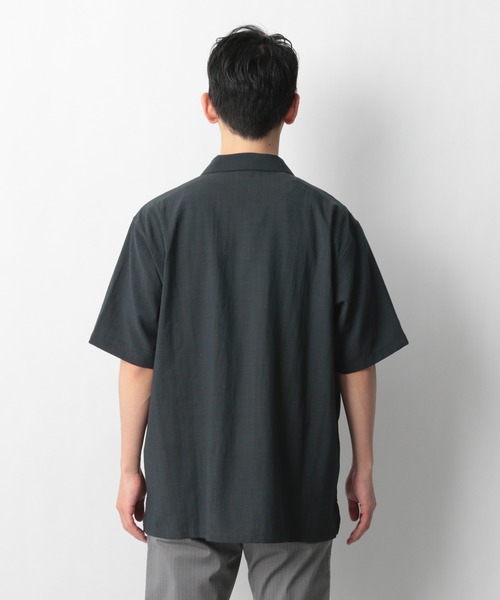 GLOBAL WORK（グローバルワーク）の「爽快リネンミックスシャツ/935576（シャツ/ブラウス・メンズ・チャコールグレー/ベージュ/カーキ・SMALL/MEDIUM/LARGE）」の17枚目の写真