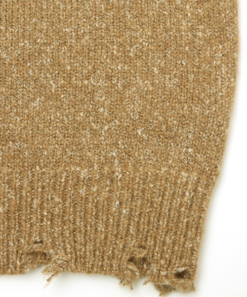 チチカカ（チチカカ）の「ブロークンメランジニット　プルオーバー（ニット/セーター・レディース・ブラック/ベージュ/ブラウン・FREE）」の19枚目の写真