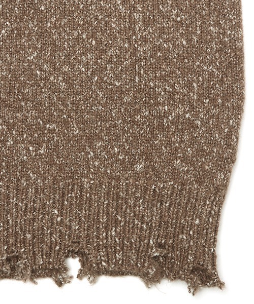 チチカカ（チチカカ）の「ブロークンメランジニット　プルオーバー（ニット/セーター・レディース・ブラック/ベージュ/ブラウン・FREE）」の20枚目の写真