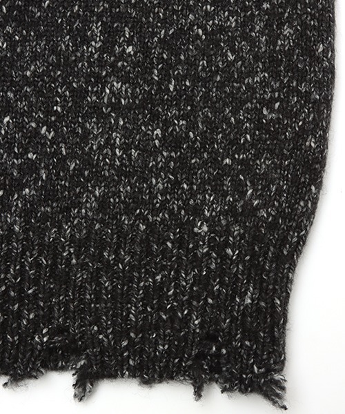 チチカカ（チチカカ）の「ブロークンメランジニット　プルオーバー（ニット/セーター・レディース・ブラック/ベージュ/ブラウン・FREE）」の4枚目の写真