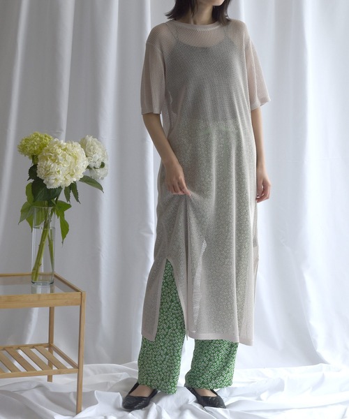 Alley by w closet（アリーバイダブルクローゼット）の「【Alley】フラワー柄ウエストゴムイージーパンツ（その他パンツ・レディース・ブラック/レッド/グリーン・FREE）」の4枚目の写真