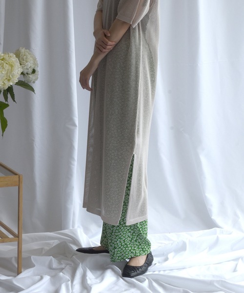 Alley by w closet（アリーバイダブルクローゼット）の「【Alley】フラワー柄ウエストゴムイージーパンツ（その他パンツ・レディース・ブラック/レッド/グリーン・FREE）」の5枚目の写真