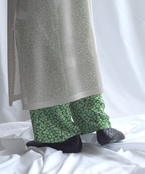 Alley by w closet（アリーバイダブルクローゼット）の「【Alley】フラワー柄ウエストゴムイージーパンツ（その他パンツ・レディース・ブラック/レッド/グリーン・FREE）」の6枚目の写真