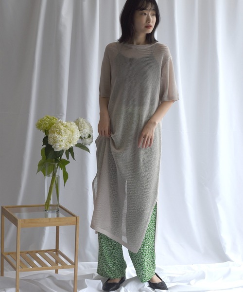 Alley by w closet（アリーバイダブルクローゼット）の「【Alley】フラワー柄ウエストゴムイージーパンツ（その他パンツ・レディース・ブラック/レッド/グリーン・FREE）」の8枚目の写真