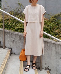 NICOLE white | ケープ＆ロングワンピース(ワンピース)