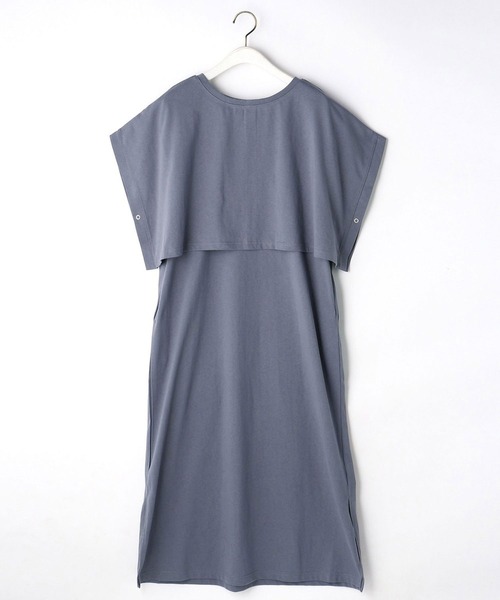 NICOLE white（ニコルホワイト）の「ケープ＆ロングワンピース（ワンピース・レディース・ライトグレー/ブルー/グリーン・FREE）」の7枚目の写真