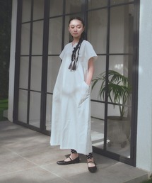 manana suerte | コットンスキッパーワンピース(ワンピース)