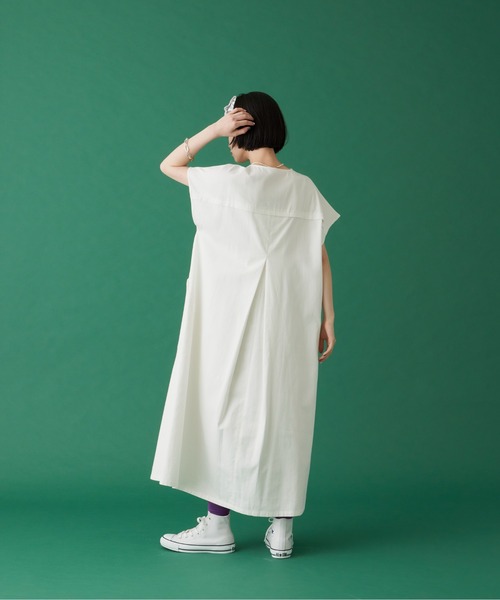 manana suerte（マニャーナスエルテ）の「コットンスキッパーワンピース***（ワンピース・レディース・ホワイト/ブラック・FREE）」の11枚目の写真