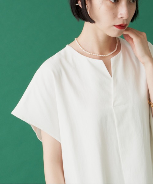 manana suerte（マニャーナスエルテ）の「コットンスキッパーワンピース***（ワンピース・レディース・ホワイト/ブラック・FREE）」の13枚目の写真