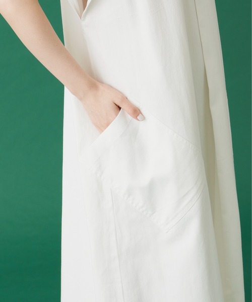 manana suerte（マニャーナスエルテ）の「コットンスキッパーワンピース***（ワンピース・レディース・ホワイト/ブラック・FREE）」の14枚目の写真