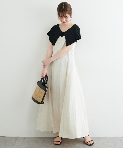 natural couture(ナチュラルクチュール)の「【WEB限定】ビッグカラーニット(ニット/セーター・レディース・オフホワイト/ブラック/モカ/ブラウン/グリーン・FREE)」の13枚目の写真