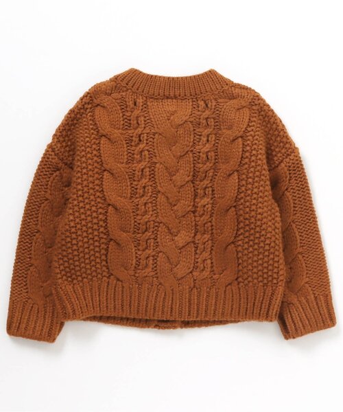 apres les cours（アプレレクール）の「ざっくりニットカーディガン（カーディガン/ボレロ・キッズ・オレンジ/アイボリー/ベージュ・90/120/140/100）」の13枚目の写真