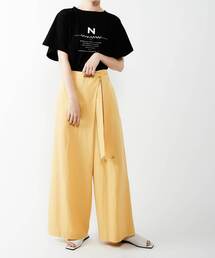 リボン付きタイパンツ