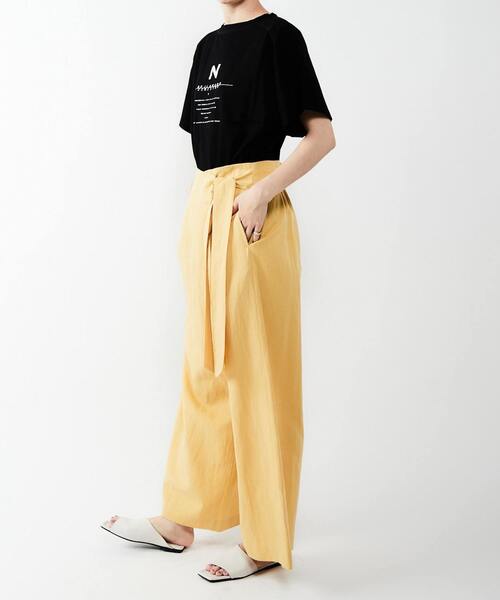 alcali（アルカリ）の「リボン付きタイパンツ（その他パンツ・レディース・ブラック/イエロー/ブラック系その他/グリーン・3/2）」の5枚目の写真