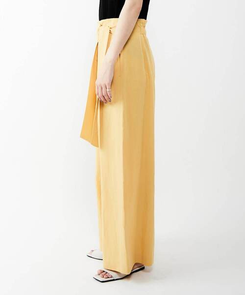 alcali（アルカリ）の「リボン付きタイパンツ（その他パンツ・レディース・ブラック/イエロー/ブラック系その他/グリーン・3/2）」の7枚目の写真