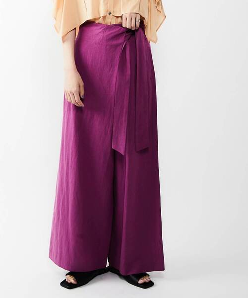 alcali（アルカリ）の「リボン付きタイパンツ（その他パンツ・レディース・ブラック/イエロー/ブラック系その他/グリーン・3/2）」の12枚目の写真