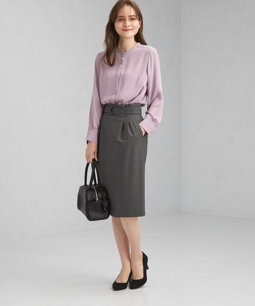 グリーンレーベルリラクシング スカートスーツ セットアップ カチリラ 紺 L green label relaxing（グリーンレーベルリラクシング）の「カチリラ