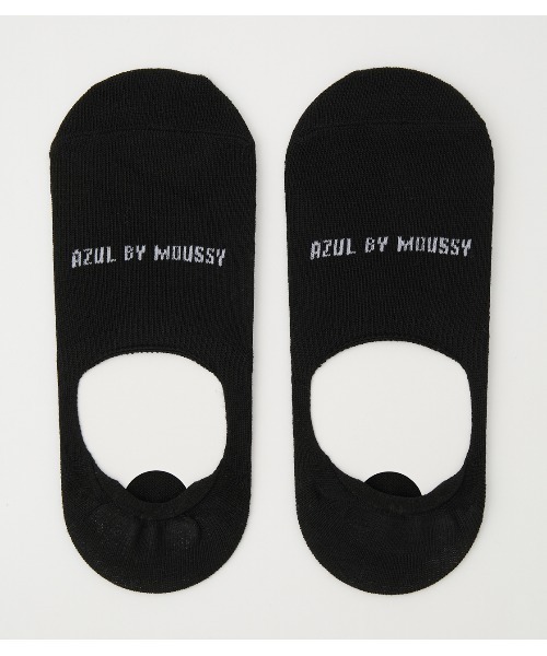AZUL by moussy(アズールバイマウジー)の「AZUL BASIC SOCKS/AZULベーシックソックス(ソックス/靴下・メンズ・ブラック/ピンク/杢グレー・FREE)」の2枚目の写真