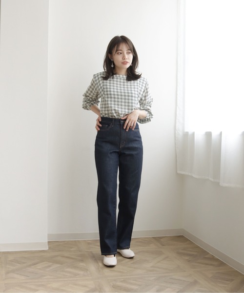 cheriella(シェリエラ)の「【TwentyThree】ギンガムパワショルブラウス(シャツ/ブラウス・レディース・ブラック×ホワイト/グレー×ホワイト・FREE)」の15枚目の写真