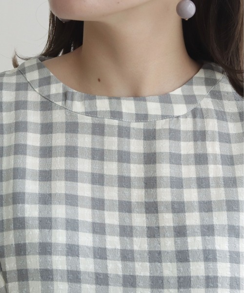 cheriella(シェリエラ)の「【TwentyThree】ギンガムパワショルブラウス(シャツ/ブラウス・レディース・ブラック×ホワイト/グレー×ホワイト・FREE)」の17枚目の写真