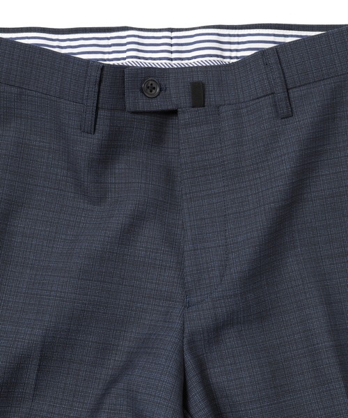 MEN'S BIGI（メンズビギ）の「ツイルピンチェックセットアップスーツ（セットアップ・メンズ・ブラック×ホワイト/ブラック×ブルー・01/02/03/04）」の5枚目の写真