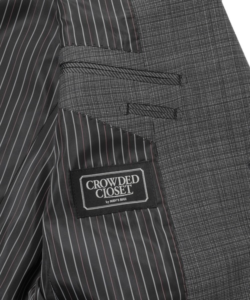 MEN'S BIGI（メンズビギ）の「ツイルピンチェックセットアップスーツ（セットアップ・メンズ・ブラック×ホワイト/ブラック×ブルー・01/02/03/04）」の7枚目の写真