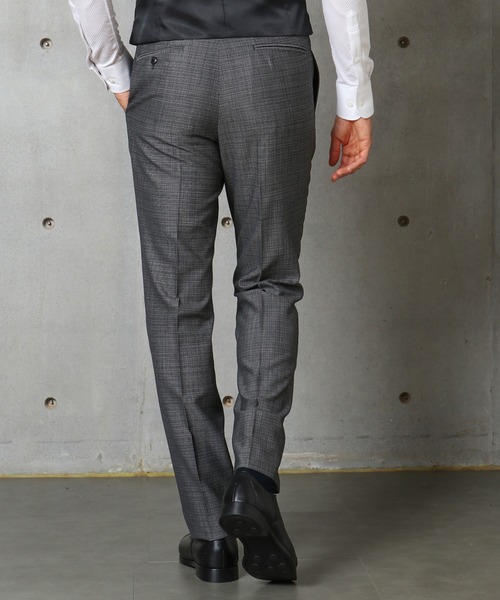 MEN'S BIGI（メンズビギ）の「ツイルピンチェックセットアップスーツ（セットアップ・メンズ・ブラック×ホワイト/ブラック×ブルー・01/02/03/04）」の16枚目の写真