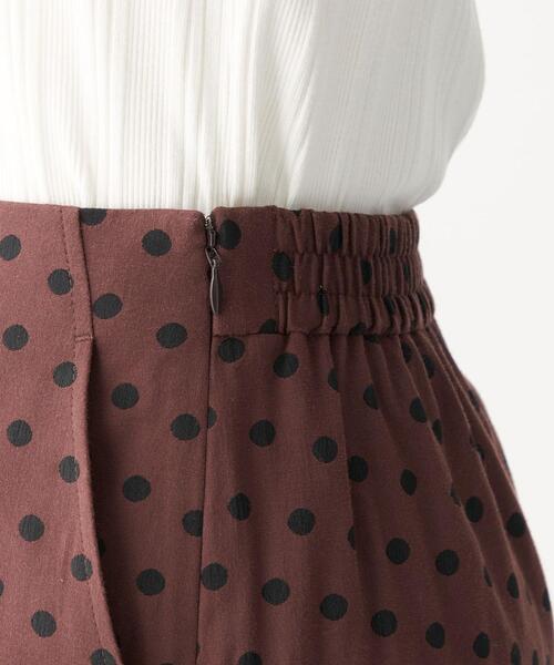 green label relaxing（グリーンレーベルリラクシング）の「ドット ジャカード タイト スカート（スカート・レディース・ブラウン/ブラック・38/36）」の7枚目の写真