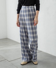 オンブレーチェックパンツ