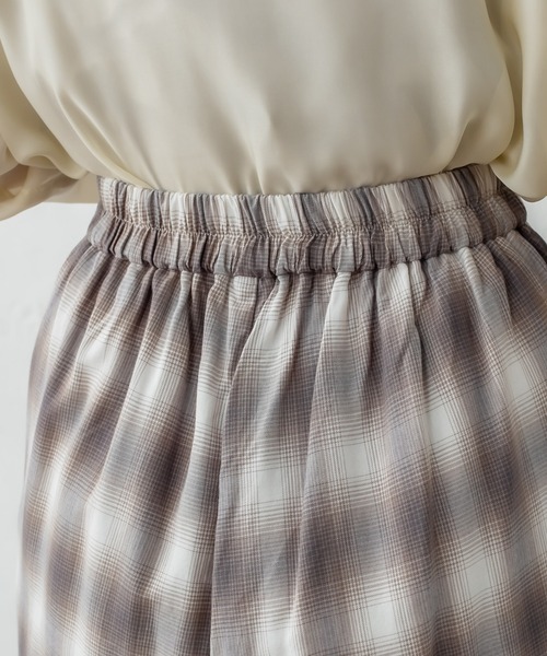 mystic（ミスティック）の「オンブレーチェックパンツ（スウェットパンツ・レディース・ベージュ/ライム/ブルー・1/2）」の10枚目の写真