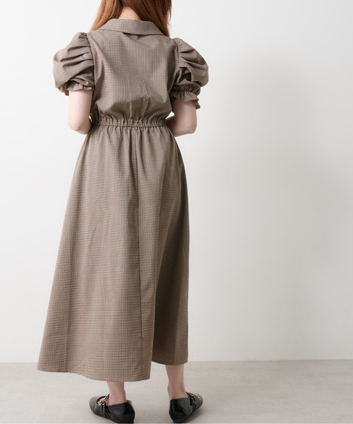 OLIVE des OLIVE（オリーブデオリーブ）の「パワショル開襟刺繍ワンピース（ワンピース・レディース・ブラウン/ライトブラウン/ミント・FREE）」の22枚目の写真