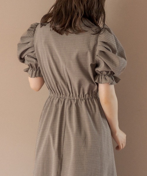 OLIVE des OLIVE（オリーブデオリーブ）の「パワショル開襟刺繍ワンピース（ワンピース・レディース・ブラウン/ライトブラウン/ミント・FREE）」の8枚目の写真