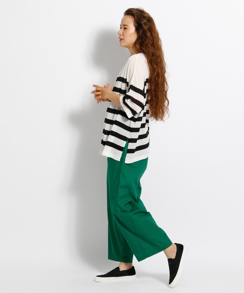 niko and...(ニコアンド)の「シアーボーダービッグプルオーバー(Tシャツ/カットソー・レディース・その他3/その他2/その他1・FREE)」の4枚目の写真