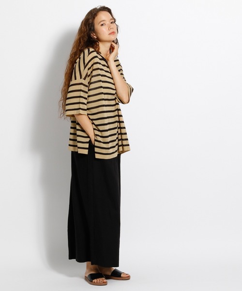 niko and...(ニコアンド)の「シアーボーダービッグプルオーバー(Tシャツ/カットソー・レディース・その他3/その他2/その他1・FREE)」の6枚目の写真