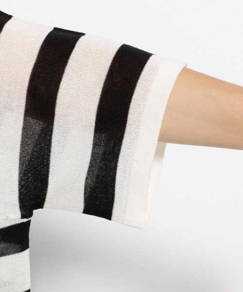 niko and...(ニコアンド)の「シアーボーダービッグプルオーバー(Tシャツ/カットソー・レディース・その他3/その他2/その他1・FREE)」の12枚目の写真