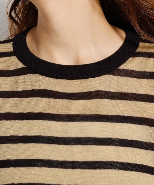 niko and...(ニコアンド)の「シアーボーダービッグプルオーバー(Tシャツ/カットソー・レディース・その他3/その他2/その他1・FREE)」の18枚目の写真