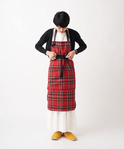 CUISINE HABITS（クイジーヌハビッツ）の「【CUiSiNE HABiTS】タータンチェック エプロン（エプロン・レディース・ネイビー/グレー/レッド・フリー）」の17枚目の写真
