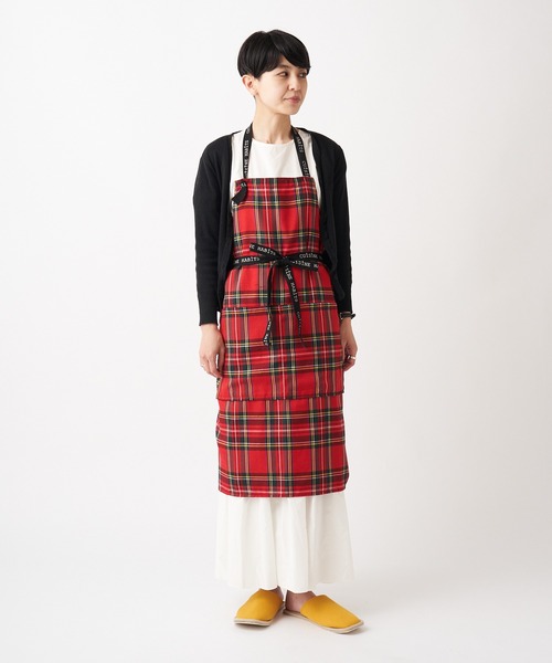 CUISINE HABITS（クイジーヌハビッツ）の「【CUiSiNE HABiTS】タータンチェック エプロン（エプロン・レディース・ネイビー/グレー/レッド・フリー）」の14枚目の写真